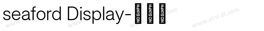 seaford Display字体转换